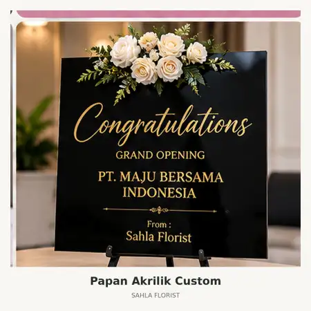Papan Bunga Akrilik Bengkalis